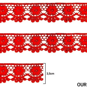 GUIPIR CHL655 145 VERMELHO LARG:3,5CM