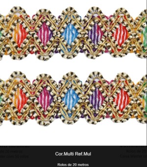 GALAO 68 MULTICOLOR LARG:3,5CM 20METROS