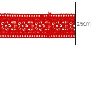 GUIPIR CHL704 145 VERMELHO LARG:2.5CM