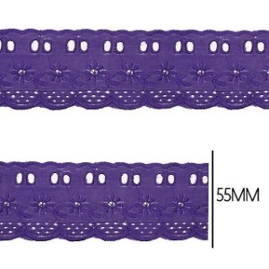 BORDADO C PF 218 ROXO 5,5CM 13,7M