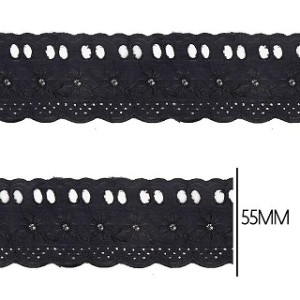 BORDADO C PF 318 MARINHO 5,5CM 13,7M