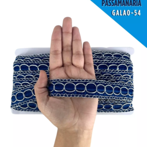 GALAO 85 318 MARINHO/PRATA LARG:3CM 20M