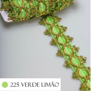 GALAO 86 225 VD FOLHA OURO LARG:5CM 20M