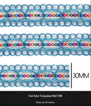 GALAO 88.199 PROMOÃÃO TURQUEZA LARG:3CM