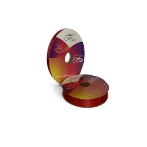 FITA DE CETIM N3 8 VERMELHO 15MM 50M