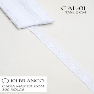 BORDADO CAL01 2,0CM 100%ALGODAO