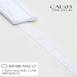 BORDADO CAL03 2,5CM 100%ALGODAO