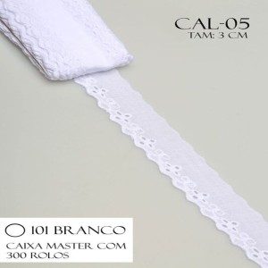 BORDADO CAL05 3,0CM 100%ALGODAO