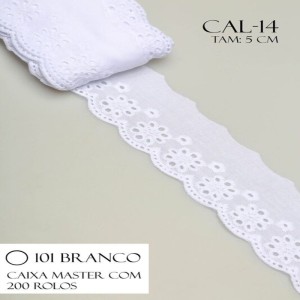 BORDADO CAL14 5,0CM 100%ALGODAO