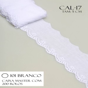BORDADO CAL17 5,0CM 100%ALGODAO