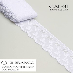 BORDADO CAL31 5,5CM 100%ALGODAO