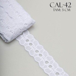 BORDADO CAL42 3,0CM 100%ALGODAO