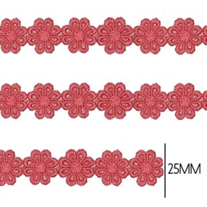 GUIPIR CHL207 816 CORAL MULTICOL 2,5CM