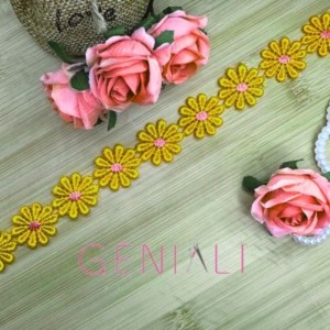 GUIPIR CHL557 110.03 AMARELO/ROSA 2,5CM