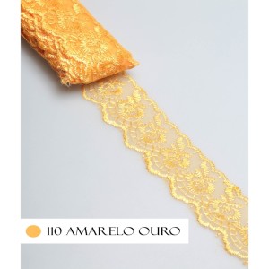 TULE CRL02 110 AMARELO OUR LARG:4,0CM