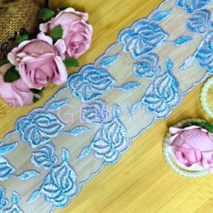 TULE CRL08 177 AZUL BB LARG:7,0CM 13,7M