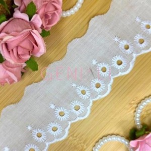 BORDADO 01 BRANCO 5CM CTB151 13,7METROS