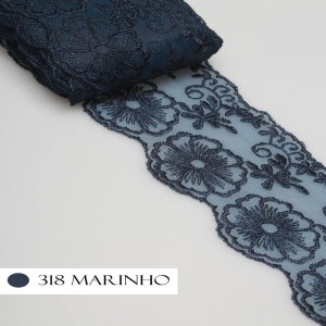 TULE CRL01 318 MARINHO LARG:7,5CM