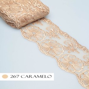 TULE CRL01 267 BEGE ESC LARG:7,5CM