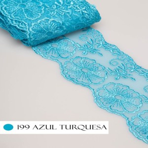 TULE CRL01 199 A TURQUESA LARG:7,5CM