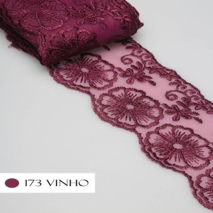 TULE CRL01 173 VINHO LARG:7,5CM