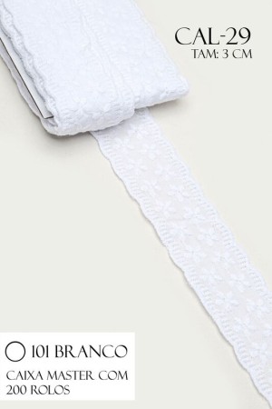 BORDADO CAL29 3,0CM 100%ALGODAO 13,7M