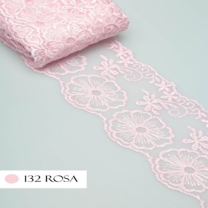 TULE CRL01 132 ROSA BEBE LARG:7,5CM