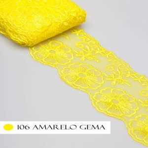 TULE CRL01 106 A CANARIO LARG:7,5CM