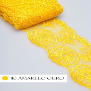 TULE CRL01 110 AMARELO OUR LARG:7,5CM