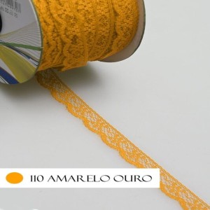 RENDA R001 0,9CM 50M 110 AMARELO OURO