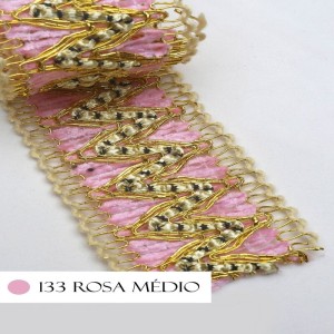 GALAO 067 133 ROSA BEBE/OURO 40MM 20M