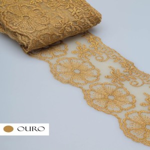 TULE CRL01 OURO LARG:7,5CM