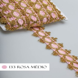 GALAO 86 133 ROSA BEBE OURO LARG:5,0CM