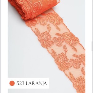 TULE CRL08 523 LARANJA LARG:7,0CM 13,7M