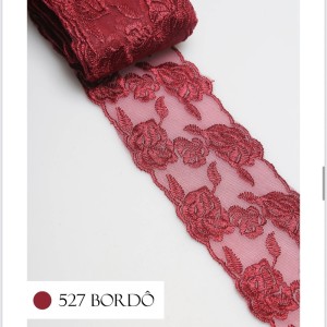 TULE CRL08 527 VINHO LARG:7,0CM 13,7M