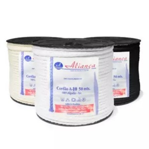 Cordão de Algodão Trançado Aliança A10 5mm 50m