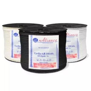 Cordão de Algodão Trançado Aliança A8 4mm 100m