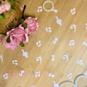 TULE VEU NOTA MUSICAL 1 1M X 1,50M