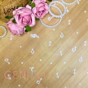 TULE VEU NOTA MUSICAL 2 1M X 1,50M