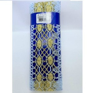 ORD34 BICO AZUL CELESTE.OURO 7 CM