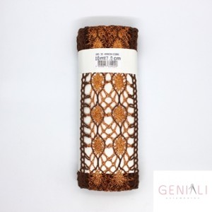 ORD35 ENTREMEIO MARROM.COBRE LARG:7CM