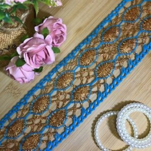 ORD35 ENTREMEIO TURQUESA.COBRE LARG:7CM