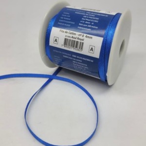 FITA DE CETIM MANTOVANI 4MM ROYAL