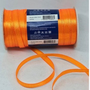 FITA DE CETIM MANTOVANI 7MM LARANJA