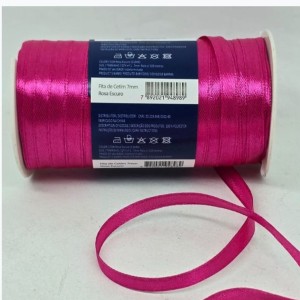 FITA DE CETIM MANTOVANI 7MM PINK