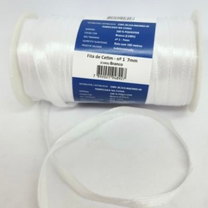 FITA DE CETIM MANTOVANI 7MM BRANCO