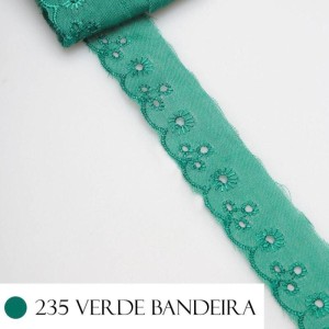 BORDADO CTL61 235 VERDE BANDEIRA 2,5CM