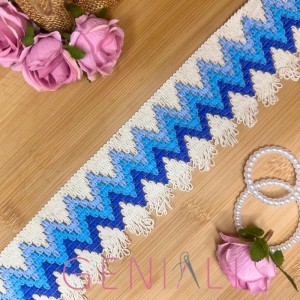 RENDA DEGRADÊ HAK 6,4CM - 10M COR8216